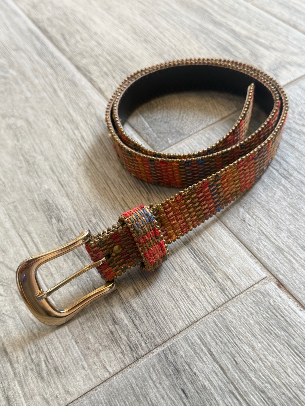 Vintage Elite Fresno California Bohemian Style Belt 2003 Size Medium